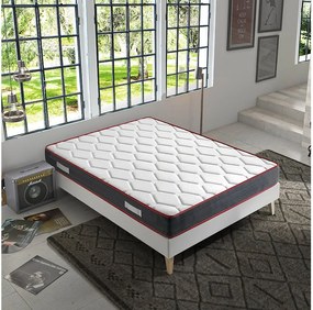 Kolumnowy materac Ergo-Therapy 90x200 cm z pamięcią kształtu, grubość 18 cm.