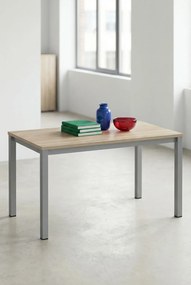 Skandynawskie biurko metalowe dąb sonoma K0-D83