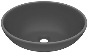 Ceramiczna umywalka nablatowa ciemnoszary mat - Feriks