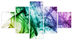 Obraz - kolorowy dym (125x70 cm)