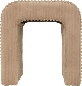 Stołek łuk sztruksowy SEVI, wys. 43 cm