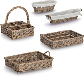 Wiklinowy koszyk na chleb, 49 x 14 x 10 cm