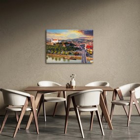 Obraz - Panorama Bratysławy, Słowacja (70x50 cm)