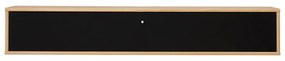 Czarno-naturalna szafka pod TV w dekorze dębu 133x22 cm Mistral – Hammel Furniture