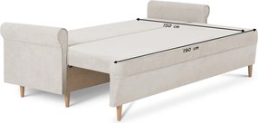 Kanapa sofa 3 os z funkcją spania ELITE Jasny szary