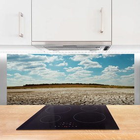 Szkło nad Blatem Wydmy Piaszczystej Pustyni