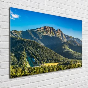 Foto obraz szkło akryl Panorama Tatr