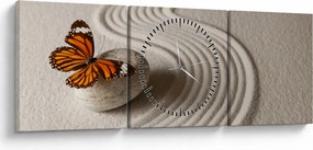 Obraz - Spokój ducha (z zegarem) (90x30 cm)