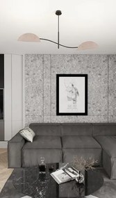 Szara minimalistyczna lampa - M129-Urdom