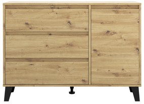 Komoda BOGAN 1D3S, dąb artisan