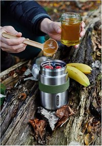 Termos na jedzenie ze stali nierdzewnej w kolorze srebra 400 ml – Black + Blum