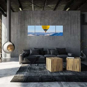 Obraz - Lot nad zimowym krajobrazem (170x50 cm)