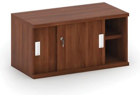Nadstawka z przesuwnymi drzwiami MIRELLI, 800 x 400 x 400 mm, orzech