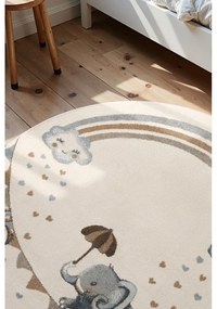 Kremowy dywan dziecięcy ø160 cm Walk like an Elephant Rainbow – Villeroy&amp;Boch