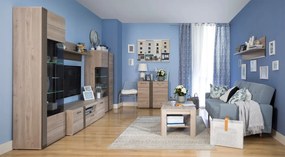 Niska witryna z ryflowanym dekorem Locarno 521