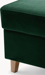 Narożnik Vario z funkcją spania uniwersalny prawo/lewostronny - zielony welur Bluvel 78