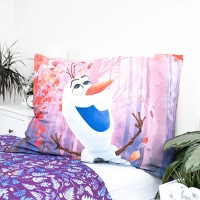 Bawełniana pościel dziecięca jednoosobowa 140x200 cm Frozen "Sister Purple" – Jerry Fabrics