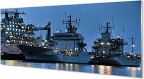 Szkło do Kuchni na Ścianę Statki na Morzu pod Niebem