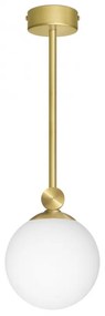 Złota lampa wisząca z matowym kloszem GP-S1