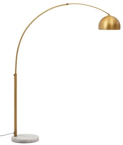 Lampa stojąca w kolorze złota z metalowym kloszem (wys. 185 cm) Madali – Kave Home