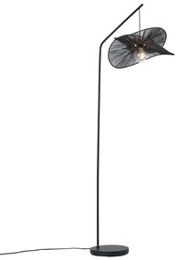 Lampa podłogowa Art Deco czarna z czarnym kloszem - Nest ArtDeco Oswietlenie wewnetrzne