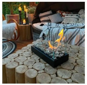 Kratki GALINA/TUV - BIO kominek GALINA 21,8x35,4 cm 1kW czarny