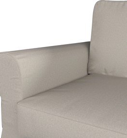 Pokrowiec na sofę Backabro rozkładaną z leżanką kolor szary tkanina strukturalna