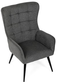 Fotel relaksacyjny 315 GREY2, ciemnoszary