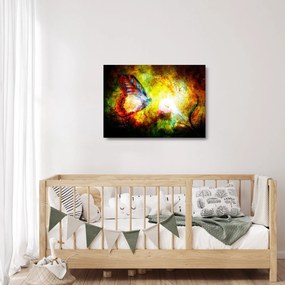 Obraz na szkle - Kosmiczny motyl (70x50 cm)