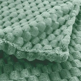 Jasnozielony koc z mikfroflaneli 125x150 cm Mini Frosty – douceur d'intérieur