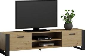 Nowoczesna szafka RTV dąb artisan 185 cm M6-A03