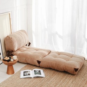 Fotel Fold Kadife Camel