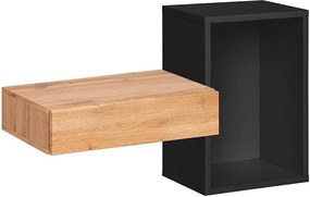 Konsola wisząca EASY 100x60 czarna/dąb wotan