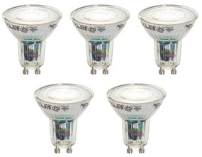 Zestaw 5 inteligentnych, jasnych żarówek LED GU10 50mm 4.8W 400 lm 1800-6500K