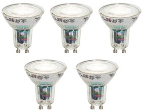 Zestaw 5 inteligentnych żarówek LED GU10 50mm przezroczystych 4,8W 400 lm 1800-6500K