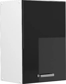 Szafka ścienna czarny wysoki połysk 40x31x60 r-line