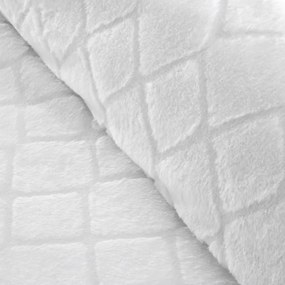 Biała pościel dwuosobowa z mikropluszu 200x200 cm Cosy Diamond – Catherine Lansfield
