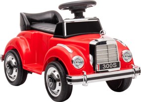 AIYAPLAY Mercedes Benz Design 300 S Dziecięcy Pojazd do Zjeżdżania, Czerwony