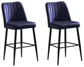 Zestaw krzeseł barowych Vento Sax Blue, 2 szt., 2 szt.