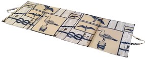 Leżak plażowy MARINE 137x49 cm, beżowy