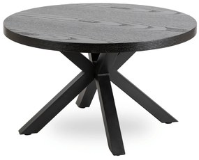 Stolik Kawowy LINCOLN 80 cm Czarny Loft