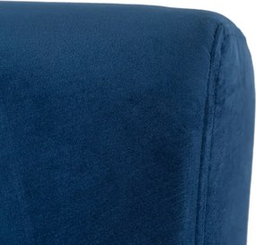 Fotel Rozkładany Leżanka Wypoczynkowy MARRY do Spania Granatowy