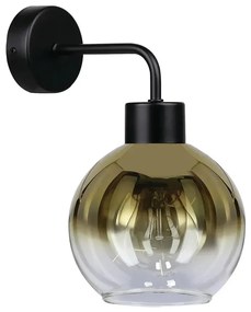 Zielony szklany kinkiet dymiony - 4X D159 N0-T29