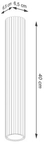 Plafon KARBON 30 taupe ryflowany SOLLUX  LIGHTING