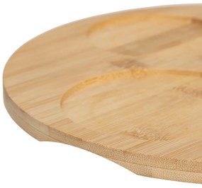 Miseczki na przekąski na drewnianej tacce WAVY BLISS,