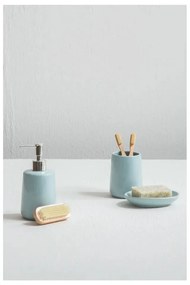 Jasnoniebieski kamienny zestaw akcesoriów łazienkowych Moon – Premier Housewares