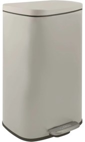 Spirella Kosz na śmieci z pedałem soft-close Akira 30 l, matowy szaro-brązowy, 30 l