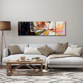 Obraz - Kobieta grająca na pianinie (170x50 cm)
