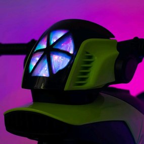 Dziecięcy motocykl elektryczny Baby Mix Police,zielony