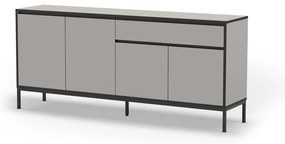 Szarobeżowa niska komoda 180x80 cm Lorenza – Marckeric